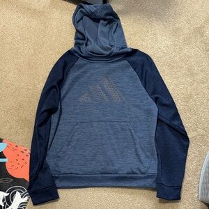 Boys Adidas Two-Tone Blue Pullover